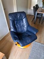Lederen stoelen blauw. Dit is voor 2 stuks., Huis en Inrichting, Ophalen, Gebruikt, Twee, Blauw