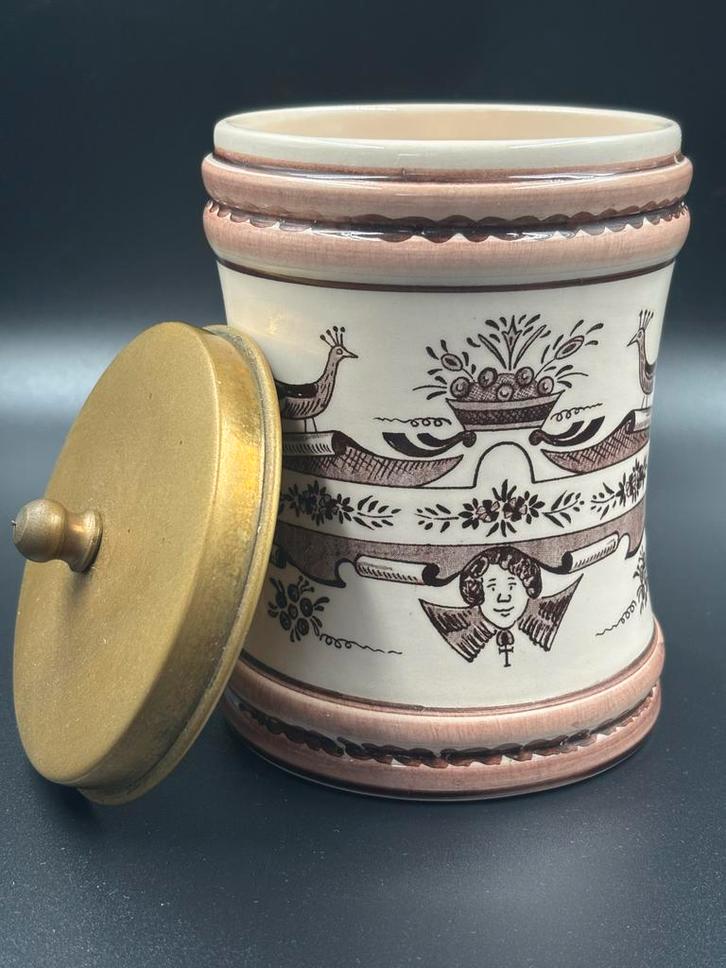 Delfts Blauw Apothekerspot met Deksel, Antiek en Kunst, Antiek | Keramiek en Aardewerk, Ophalen