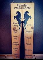 Steigerhouten paarden weerbericht, Ophalen of Verzenden, Nieuw, Overige soorten