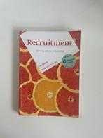 Recruitment boek - HR/HRM studie, Boeken, Studieboeken en Cursussen, Adrienne Verhoeven, Zo goed als nieuw, Gamma, HBO