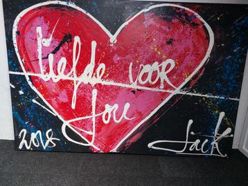 Jack Liemburg schilderij 'Liefde voor jou' -150x100 cm. beschikbaar voor biedingen