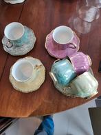 Schattige vintage koffiekopjes met schotels, Huis en Inrichting, Keuken | Servies, Ophalen of Verzenden, Zo goed als nieuw, Overige stijlen