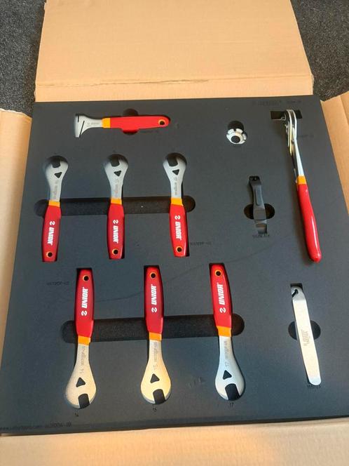 Unior conussleutel fietsgereedschap 11-delig (SET6‑2600W‑SB), Fietsen en Brommers, Fietsaccessoires | Fietsgereedschap, Nieuw
