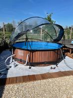 Compleet buitenzwembad 300cm, Tuin en Terras, Zwembaden, Rond, 300 cm of meer, Zo goed als nieuw, Ophalen