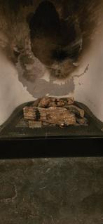 Open Systeem Gashaard met Houtblokken, Huis en Inrichting, Haarden, Ophalen, Gebruikt, Inbouwhaard, Gashaard