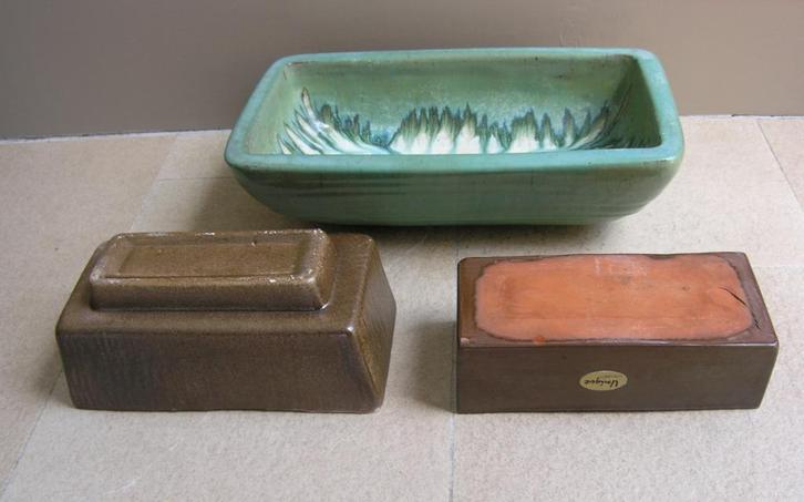 Vintage Bonsai potten ook voor cactussen en vetplanten, Tuin en Terras, Bloempotten, Gebruikt, Aardewerk, Binnen, Minder dan 40 cm