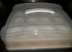 Cupcake/muffin transportbox/bewaardoos i.z.g.st., Hobby en Vrije tijd, Taarten en Cupcakes maken, Ophalen of Verzenden, Zo goed als nieuw