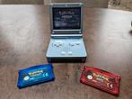 Gameboy Advance SP met 3 Pokémon Ruby, Sapphire en Emerald, Spelcomputers en Games, Games | Nintendo Game Boy, 1 speler, Ophalen