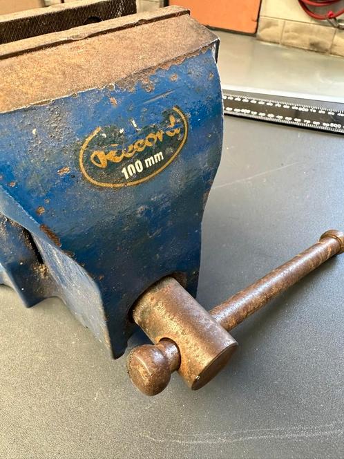 Record Bankschroef 100mm - Made in England, Doe-het-zelf en Verbouw, Gereedschap | Handgereedschap, Gebruikt, Ophalen