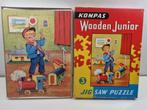 JigSaw,Hout,Junior,JONGEN/TREIN PUZZEL,36pzst,Doos,Inwst!, Ophalen of Verzenden, 10 tot 50 stukjes, Zo goed als nieuw