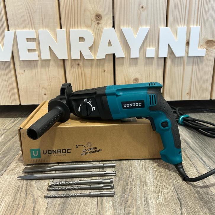 Vonroc RH502AC, Boorhamer, 800 Watt | Nieuw In Doos, Doe-het-zelf en Verbouw, Gereedschap | Boormachines, Nieuw