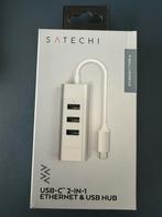 Satechi ST-TC2N1USB31AS 1x Ethernet en 3x USB-A naar USB-C, Telefoon, USB-hub, Zo goed als nieuw, Satechi