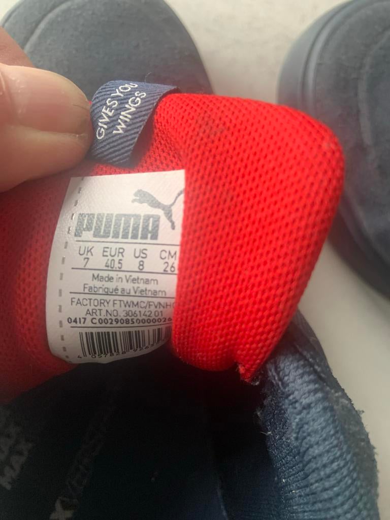 Puma Max Verstappen Schoenen - Maat 40.5, Ophalen of Verzenden, Gedragen, Zwart, Sneakers of Gympen