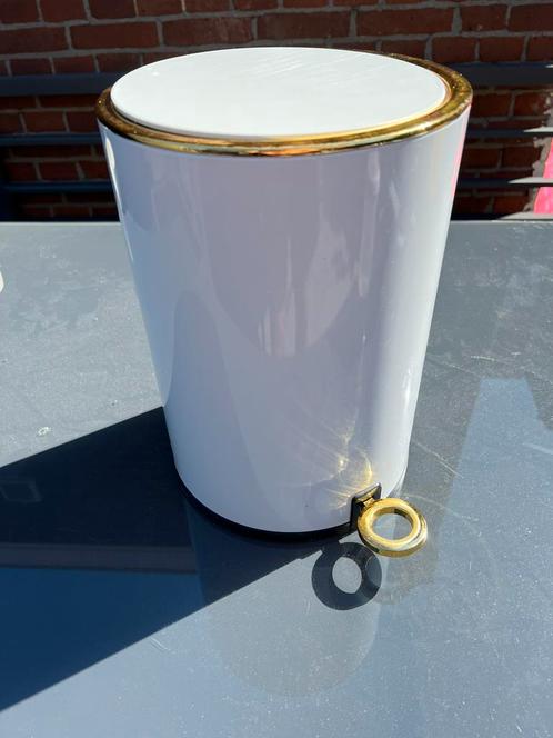 Badkamer vuilnisbak pedaalemmer 6L (deksel kapot), Huis en Inrichting, Woonaccessoires | Prullenbakken, Gebruikt, Minder dan 50 cm