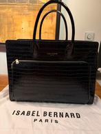 Elegante zwarte handtas - Isabel Bernard, Ophalen of Verzenden, Zo goed als nieuw, Zwart, Handtas