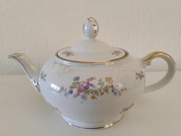 Nieuwe, Klassieke theepot CoPo met bloemmotief 1 liter beschikbaar voor biedingen