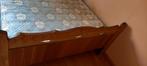Houten bedframe met lattenbodem, Ophalen, Gebruikt, Bruin, Klassiek