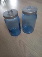2 blauwe voorraadpotten ikea, Huis en Inrichting, Keuken | Potten en Pannen, Ophalen of Verzenden, Zo goed als nieuw, Overige materialen