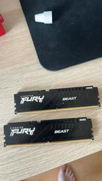 Kingston fury beast 2x8GB DDR5 werkgeheugen, Computers en Software, Ophalen of Verzenden, Zo goed als nieuw, Desktop, DDR5