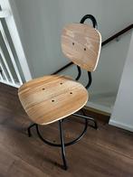 IKEA bureaustoel draaistoel hout staal hoogte verstelbaar, Huis en Inrichting, Gebruikt, Bureaustoel, Bruin, Ophalen