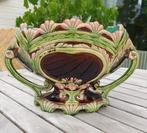 Antieke Majolica jardinière-Model 2054-Zeer mooie staat, Ophalen of Verzenden