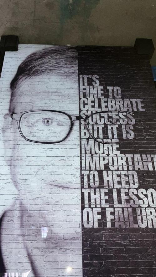 Glasschilderij 60x90cm Bill Gates, Antiek en Kunst, Kunst | Schilderijen | Modern, Ophalen of Verzenden