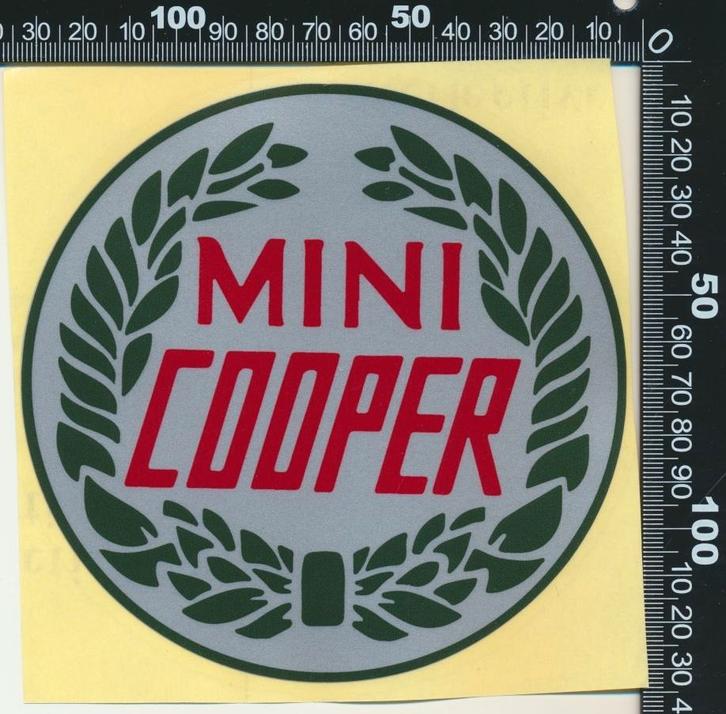 Sticker: Mini Cooper, Verzamelen, Stickers, Zo goed als nieuw, Auto of Motor, Verzenden