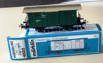 MäRKLIN H0 # 4685 GESL. GOEDERENWAGEN PLATDAK 84/88 N in OVP, Hobby en Vrije tijd, Modeltreinen | H0, Wisselstroom, Ophalen of Verzenden