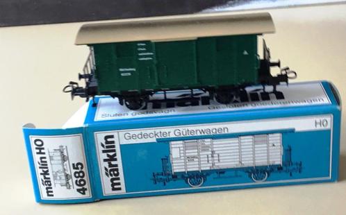 MäRKLIN H0 # 4685 GESL. GOEDERENWAGEN PLATDAK 84/88 N in OVP, Hobby en Vrije tijd, Modeltreinen | H0, Nieuw, Wagon, Wisselstroom