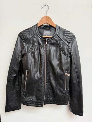 Sanne Amsterdam faux leather jasje – zwart – maat M beschikbaar voor biedingen
