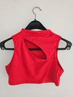 rode crop top, Kleding | Dames, Tops, Maat 38/40 (M), Nieuw, Ophalen of Verzenden, Zonder mouw