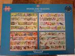 4 x 500 stukjes prachtige Gibsons Woodlands puzzels zgan, Ophalen of Verzenden, 500 t/m 1500 stukjes, Zo goed als nieuw, Legpuzzel