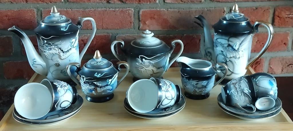 Japans Moriage Dragonware servies, volgnr 48, Ophalen of Verzenden