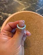 Witgouden ring met diamanten - Maat 53/17, Ophalen of Verzenden, Zo goed als nieuw, 17 tot 18, Met edelsteen