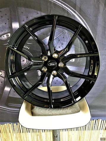 19 inch 5x108 Ford ST Repl. Velgen Nieuw (Glanzend Zwart)