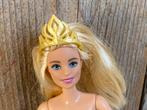 Goud kleurige Barbie kroon, Ophalen of Verzenden, Zo goed als nieuw, Barbie