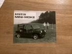Austin Mini-Moke Brochure zeldzaam 1967 Engels, Ophalen of Verzenden