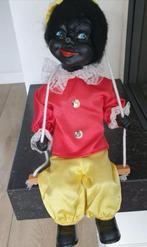 Vintage zwarte piet pop op schommel, etalage, jaren 70, Diversen, Sinterklaas, Ophalen of Verzenden, Zo goed als nieuw