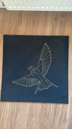 Ikea Wanddecoratie van stof met geborduurde vogel, Ophalen of Verzenden