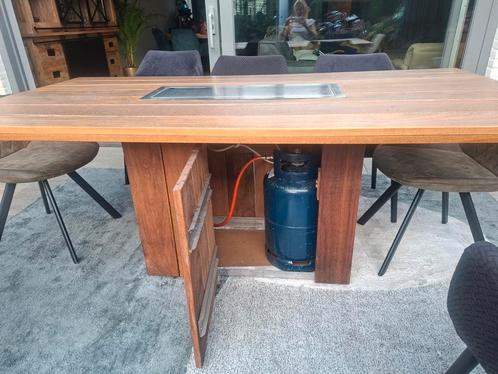 Teakhouten tuintafel, Tuin en Terras, Tuintafels, Zo goed als nieuw, Rechthoekig, Teakhout, Ophalen