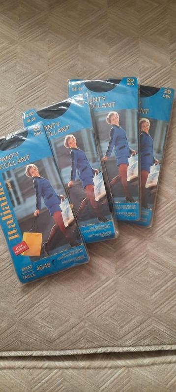 4 x Nieuwe zwarte panty mt 46-48: bijna gratis !  beschikbaar voor biedingen