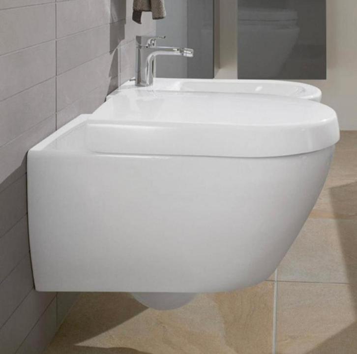 Villeroy & Boch Subway 2.0 closetzitting - Mat Stone white, Huis en Inrichting, Badkamer | Complete badkamers, Nieuw, Ophalen of Verzenden