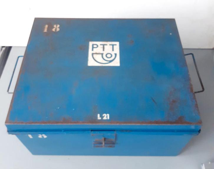 Vintage PTT Gereedschapskist, Verzamelen, Merken en Reclamevoorwerpen, Gebruikt, Gebruiksvoorwerp, Ophalen of Verzenden