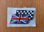 MG Rover union jack & checkered flag badges NIEUW, Ophalen of Verzenden