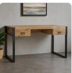 Bureau mango hout industrieel, Huis en Inrichting, Bureaus, Ophalen, Gebruikt