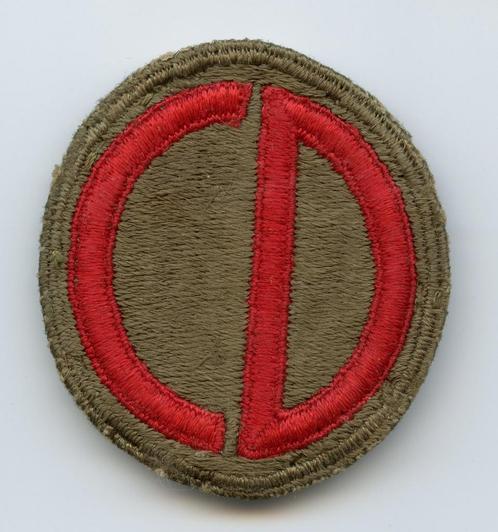 WO2 US 85th Infantry Division patch, Verzamelen, Militaria | Tweede Wereldoorlog, Landmacht, Embleem of Badge, Amerika, Ophalen of Verzenden