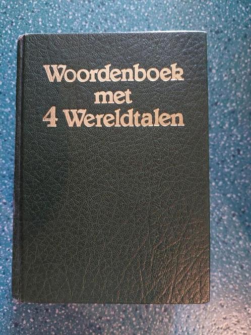 Woordenboek met 4 Wereldtalen:
Frans / Spaans / Eng / Duits/, Boeken, Woordenboeken, Zo goed als nieuw, Engels, Overige uitgevers