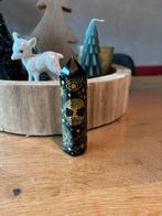 Zwarte obsidiaan punt met levensboom, Ophalen of Verzenden, Zo goed als nieuw