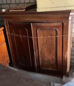 Moet weg! €38,-Mahonie houten kast opknapper, Antiek en Kunst, Antiek | Meubels | Kasten, Ophalen