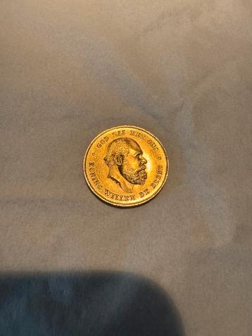 Willem III Gouden Tientje 1875 beschikbaar voor biedingen